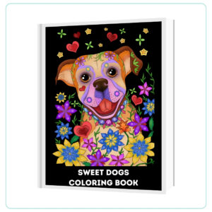 Dog adult coloring book