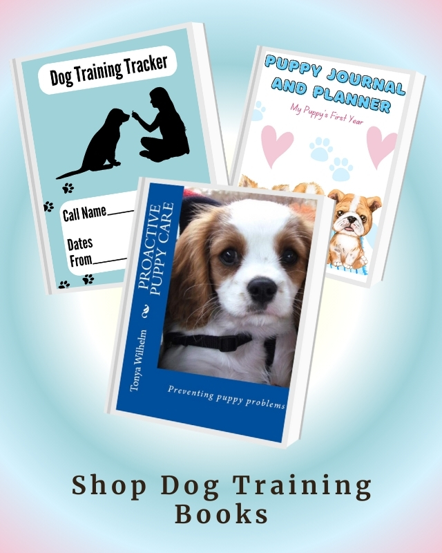 Support your Cavalier's training and development with these helpful guides. Shop Tonya Wilhelm’s dog training books for practical tips, planning tools, and real-life support. #CavalierGifts